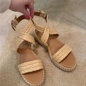 Braided Tan Women's Sandals